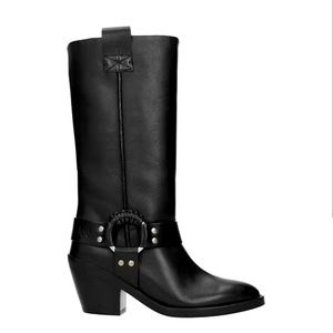 SEE BY CHLOÉ Boots, Black Leather, size 39EU, Brand New, made in Spain!